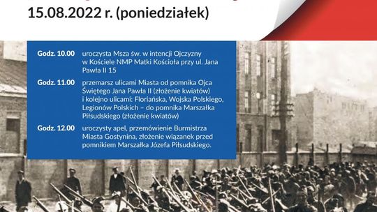 102. rocznica upamiętnienia Bitwy Warszawskiej - 15 sierpnia 