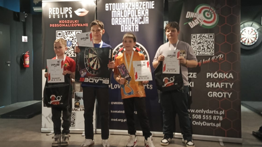 Antek Węclewski Mistrzem Małopolski U-13 w darcie