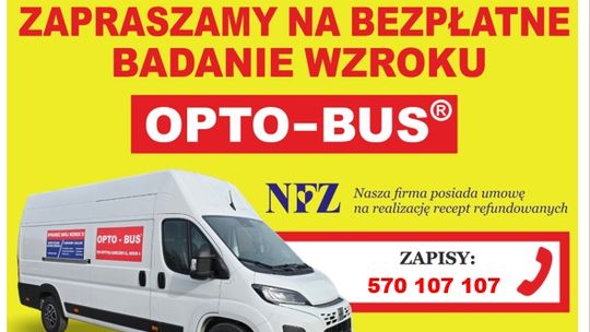 Bezpłatne badanie wzroku – OPTO-BUS® w Gostyninie