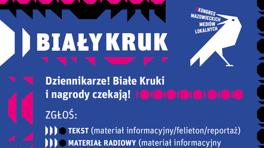 „Biały Kruk” dla dziennikarzy mediów lokalnych – ostatnie dni na zgłoszenia!