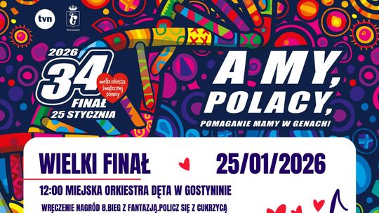 Plakat 34. Finału WOŚP w Gostyninie