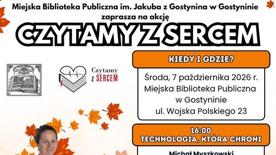 Czytamy z sercem – wyjątkowe spotkanie w Miejskiej Bibliotece Publicznej w Gostyninie