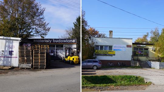 Do sprzedania działki z budynkami na działalność handlową