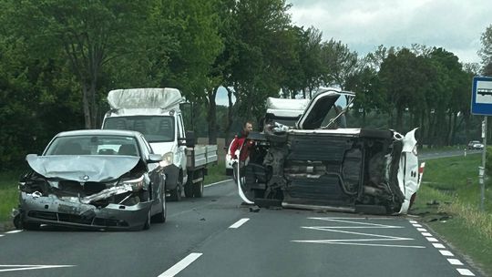 Droga z Płocka w kierunku Sikorza zablokowana