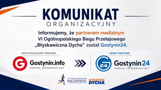 Gostynin24 partnerem medialnym „Błyskawicznej Dychy” w Lucieniu. Start 18 lipca 2026 roku