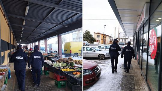 Gostynińscy dzielnicowi dbają o bezpieczeństwo w trakcie zakupów świątecznych