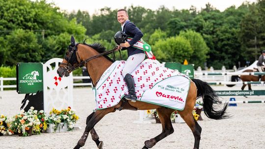 Grand Prix zawodów 4FOULEE Jump & Drive w Łącku wygrał Maksymilian Wechta na koniu Mystique