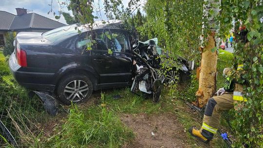 Wypadek w powiecie płockim