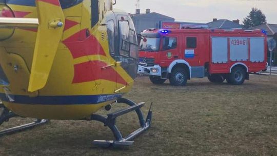 Helikopter LPR lądował w Sannikach. Zabrakło wolnej karetki