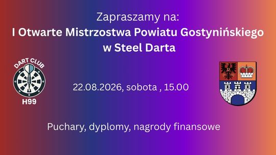 I Otwarte Mistrzostwa Powiatu Gostynińskiego w Steel Darta