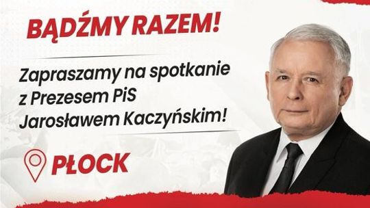 Jarosław Kaczyński przyjeżdża do Płocka