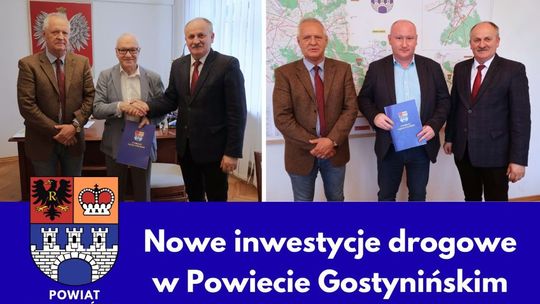 Kolejne umowy na remonty dróg w Powiecie Gostynińskim podpisane