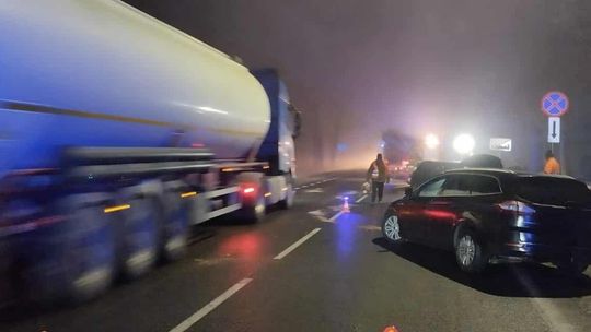 Kolizja na DK60 w Łącku