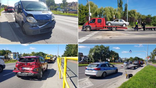 Jeden pas jezdni był zablokowany dla ruchu