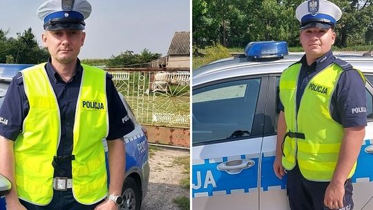 Kutnowscy policjanci eskortowali rodzącą kobietę do szpitala