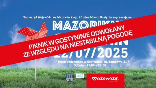 MAZOpiknik w Gostyninie odwołany
