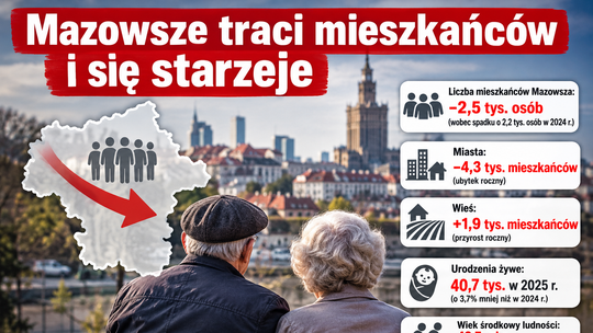 Mazowsze się starzeje