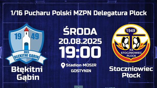 Mecz pucharowy Błękitnych ze Stoczniowcem na naszym stadionie