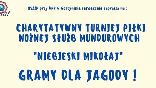 Mundurowi zagrają charytatywnie w piłkę nożną dla swojego chorego kolegi