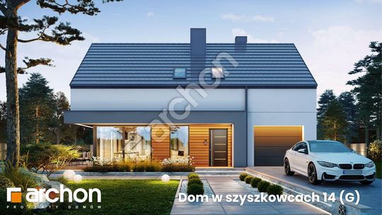 Nowoczesny dom z poddaszem użytkowym i garażem w bryle - poznaj Dom w szyszkowcach 14 (G)