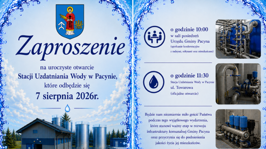 Otwarcie stacji uzdatniania wody w Pacynie