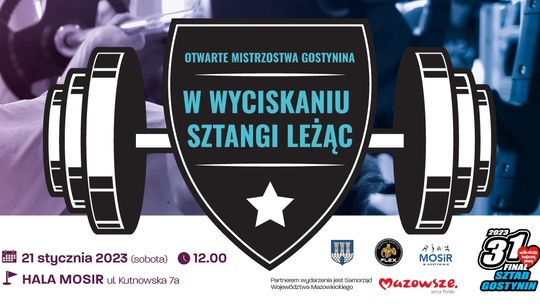 Otwarte Mistrzostwa Gostynina w wyciskaniu sztangi leżąc