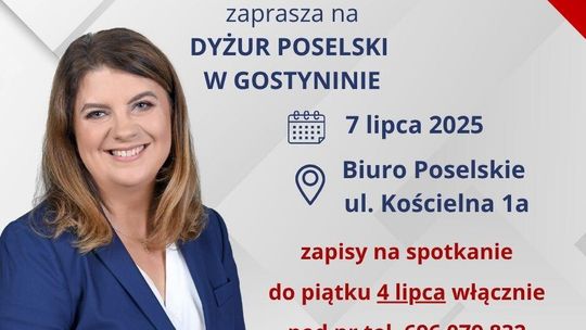 Poseł Wioletta Kulpa zaprasza na dyżur poselski