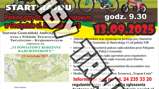 Powiatowy Rodzinny Rajd Rowerowy