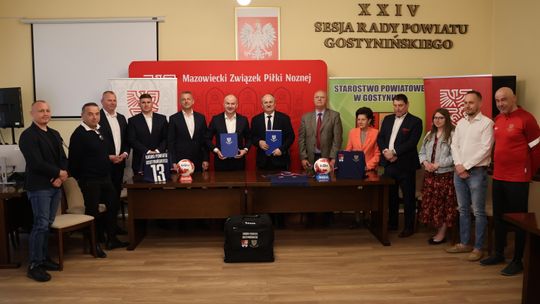 Powstanie Kadra Powiatu Gostynińskiego – podpisanie umowy z Mazowieckim Związkiem Piłki Nożnej