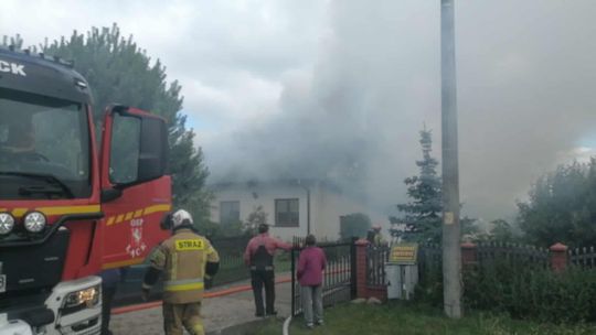 Pożar domu w Antoninowie
