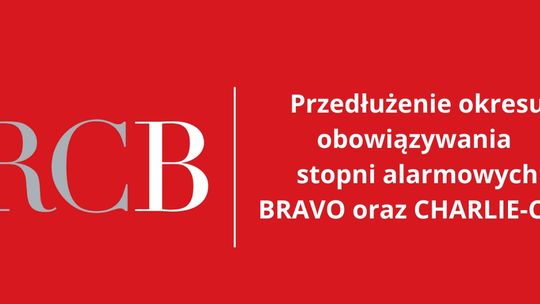 Przedłużenie obowiązywania stopni alarmowych BRAVO oraz CHARLIE-CRP – do 31 sierpnia