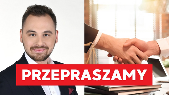 Redaktor naczelny gostynin.info Piotr Mrówka przeprasza Dominika Śniecikowskiego-Robackiego