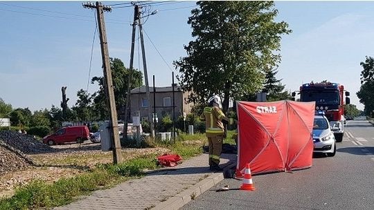 Śmiertelne potrącenie pieszego na DK 60 na odcinku Gostynin-Kutno