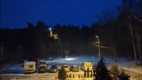 Śmigłowiec LPR lądował na Kruku Śmigłowiec LPR lądował na Kruku