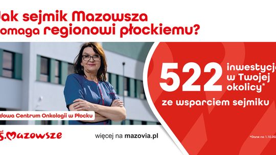 Subregion płocki ze wsparciem sejmiku Mazowsza!