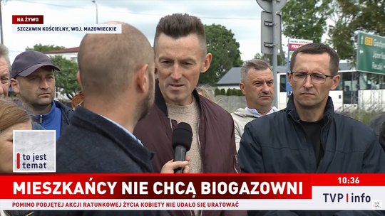 TVP Info ponownie w Szczawinie Kościelnym. Reportaż o wodzie, wiatrakach i biogazowni