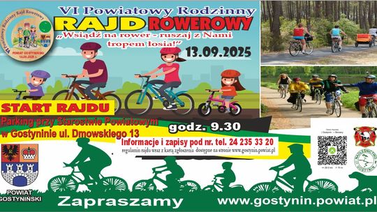 VI Powiatowy Rodzinny Rajd Rowerowy
