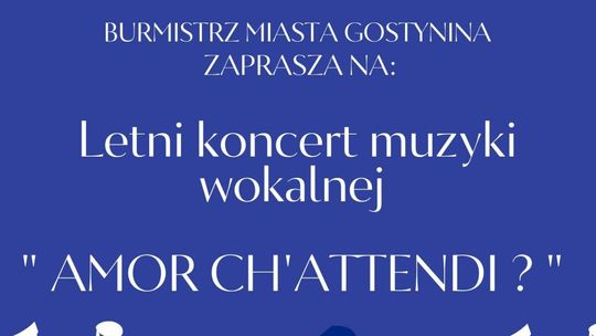 W niedzielę letni koncert muzyki wokalnej