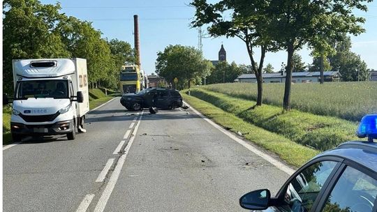 W Strzelcach zderzyły się trzy samochody