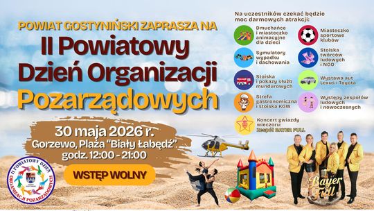 Wielki Festiwal Pasji i Społeczności: II Powiatowy Dzień Organizacji Pozarządowych Powiatu Gostynińskiego! Wielki Festiwal Pasji i Społeczności: II Powiatowy Dzień Organizacji Pozarządowych Powiatu Gostynińskiego!