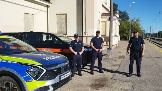 Wspólne działania gostynińskich policjantów i funkcjonariuszy SOK w ramach akcji RAILPOL