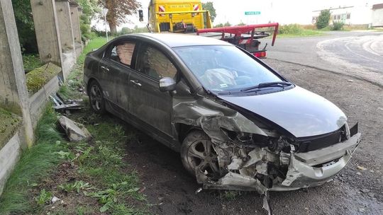 Wypadek drogowy w Kątach k/Łaniąt