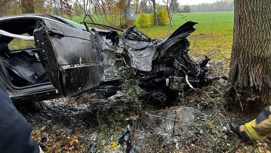 Wypadek w Chrośnie pod Kutnem [FOTO]