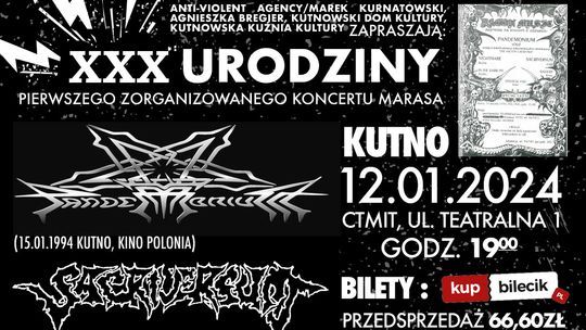 XXX-lecie pierwszego koncertu Marasa w Kutnie