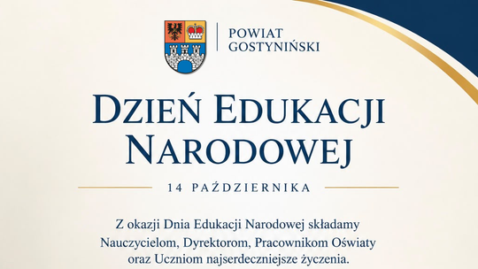 Życzenia starosty dla nauczycieli
