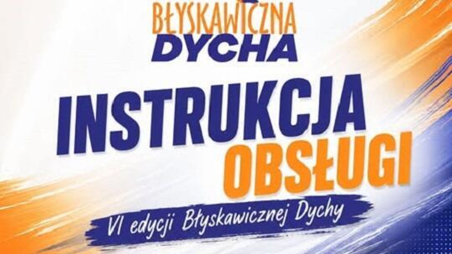 Instrukcja obsługi V edycji Błyskawicznej Dychy: wszystko, co warto wiedzieć przed startem