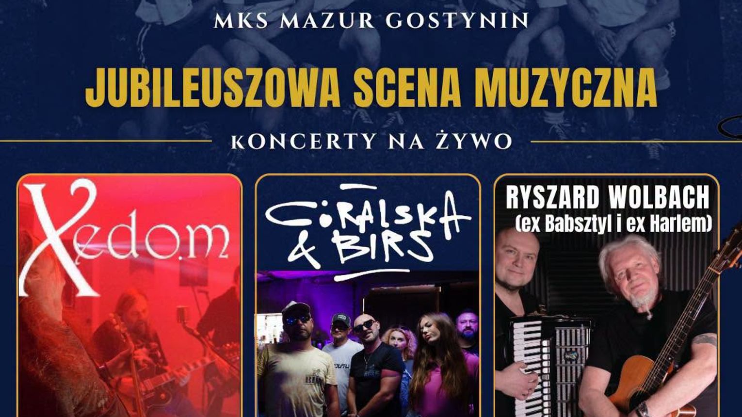 MKS Mazur Gostynin świętuje 100-lecie. Na stadionie odbędzie się jubileuszowa scena muzyczna