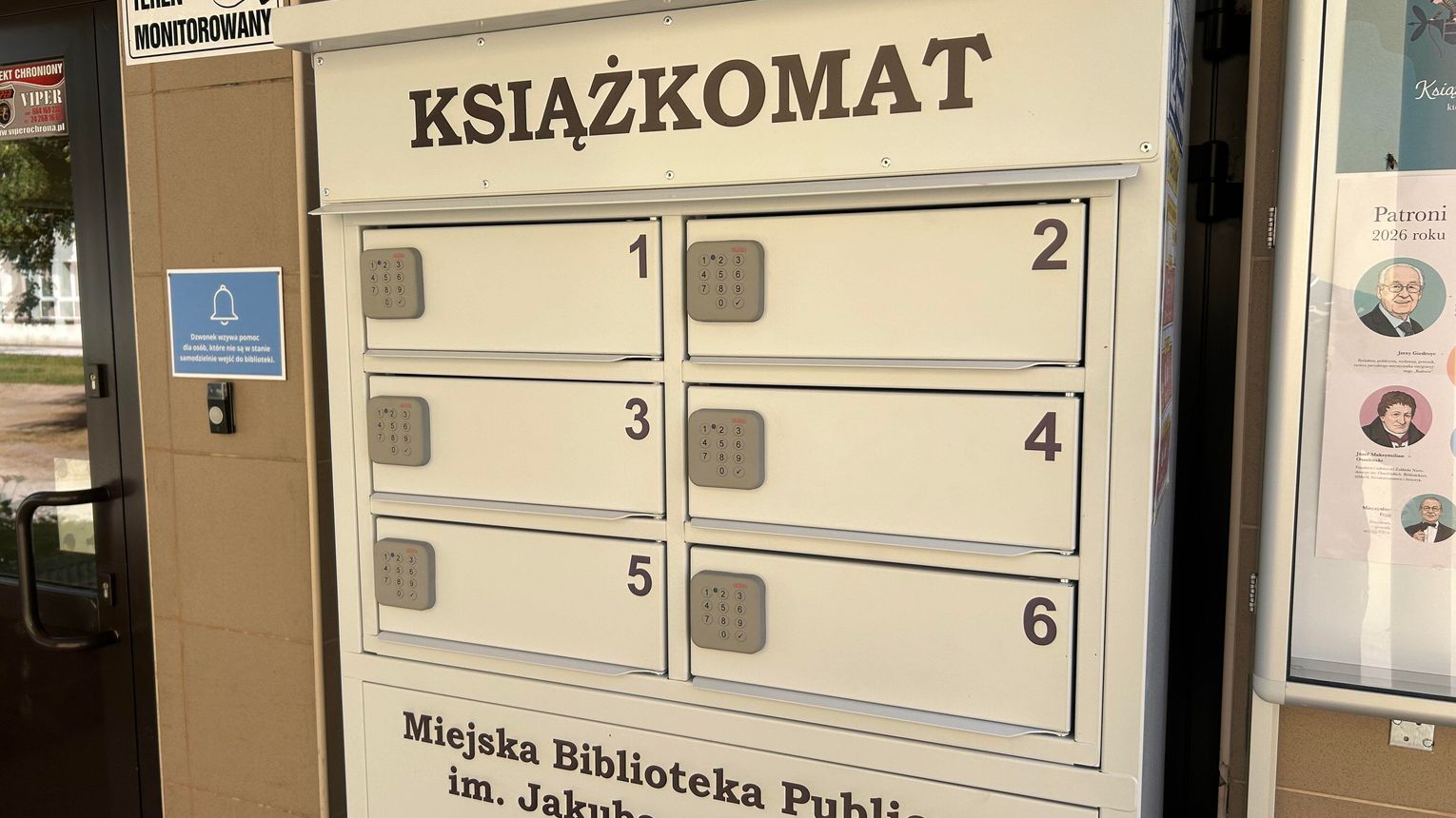 Przy Miejskiej Bibliotece Publicznej działa książkomat