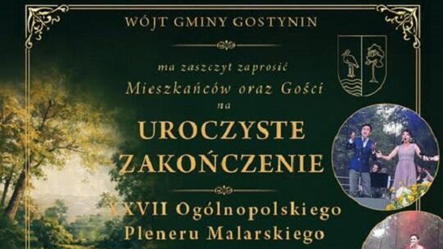 Uroczyste zakończenie pleneru malarskiego „U Wójta”