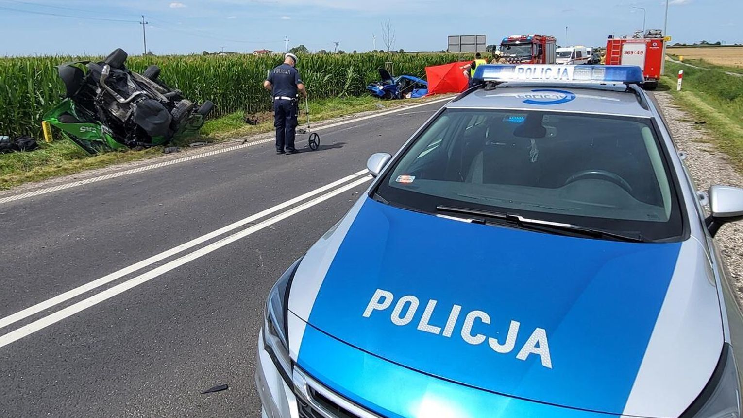 Wypadek śmiertelny pod Włocławkiem